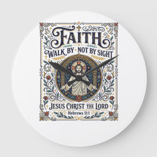 Jesus Bibel Journaling Skrift Konst Tröja Christi Stor Klocka