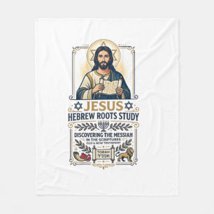 Jesus Bibel Språk Hebreiska Grekiska nörd skjorta Fleecefilt
