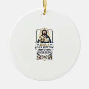 Jesus Bibel Språk Hebreiska Grekiska nörd T-shirt Julgransprydnad Keramik