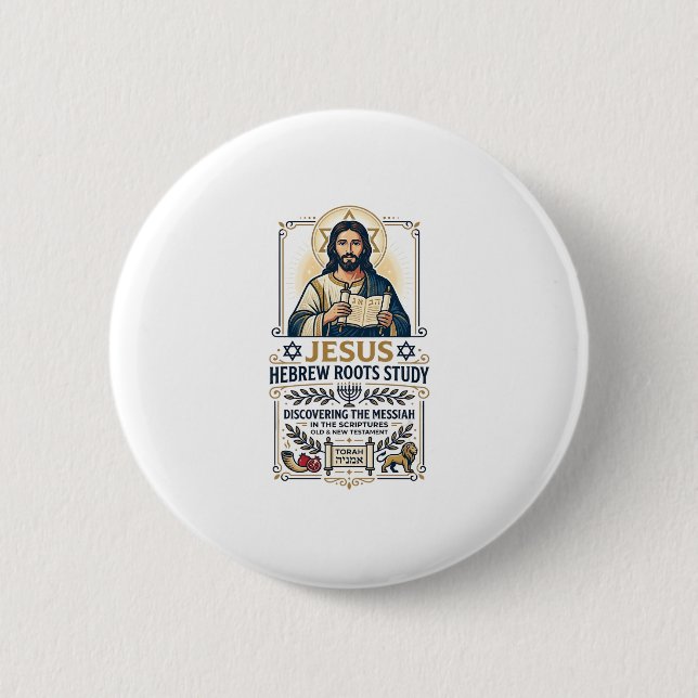 Jesus Bibel Språk Hebreiska Grekiska Nörd Tröja Fa Knapp (Framsida)