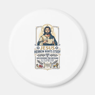 Jesus Bibelspråk Hebreiska Grekiska Nörd Tröja Fai Magnet