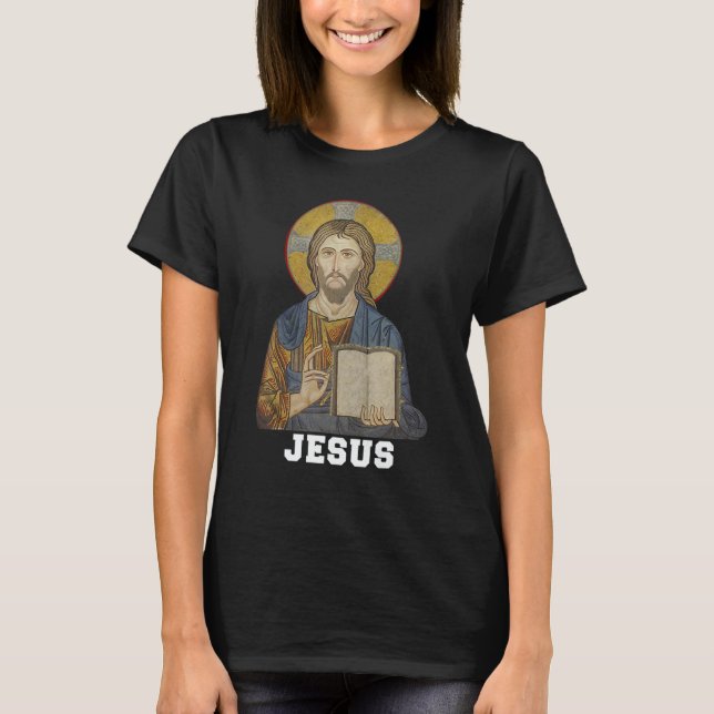 Jesus Bible Religious Christian T Shirt (Framsida)