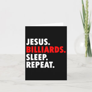 Jesus Billiards viloläge Upprepa - Novelty Hob Kort
