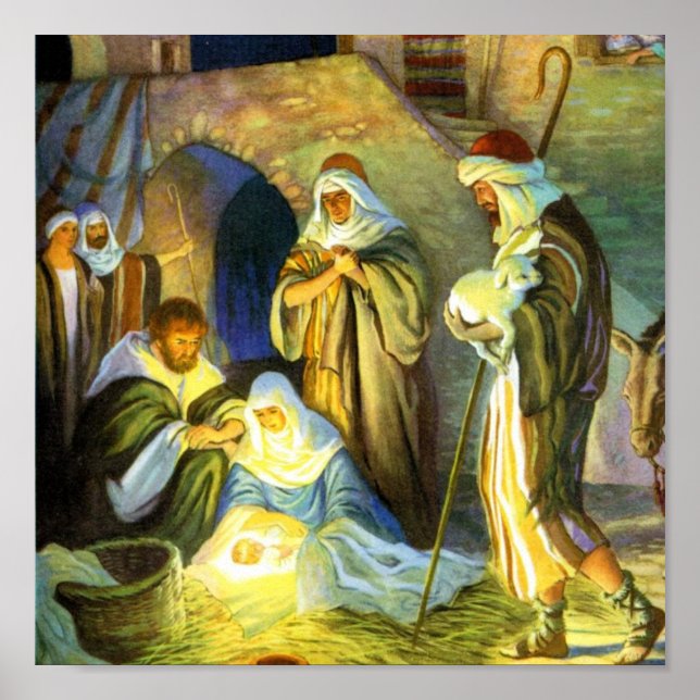 Jesus Birth Poster 15 x 15 (Framsidan)