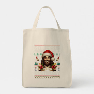 Jesus Birthday Ugly Sweater Knitting Religious Tygkasse