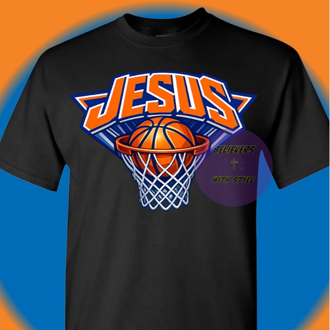 JESUS - Blå och Orange T Shirt (Skapare uppladdad)