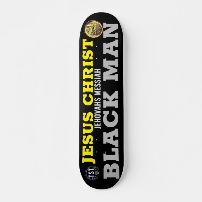 JESUS BLACK MAN JMT 7 3/4-tums Skateboard Deck (Framsida)