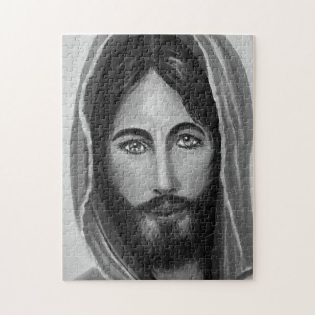 Jesus Black & White, Christian figurer Pussel (Vertikal)