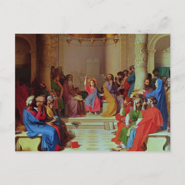 Jesus Bland Läkare, 1862 Vykort (Framsida)