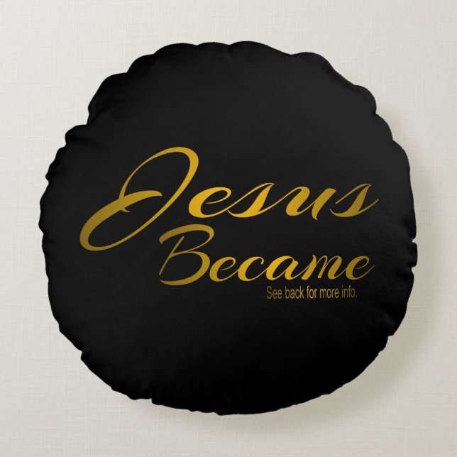 Jesus blev   rund kudde (Framsidan)