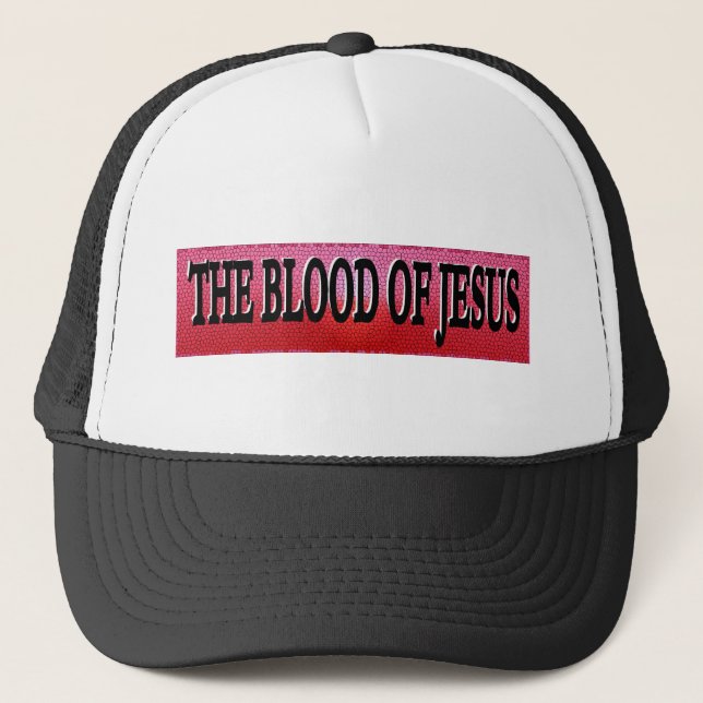 Jesus blod truckerkeps (Framsida)