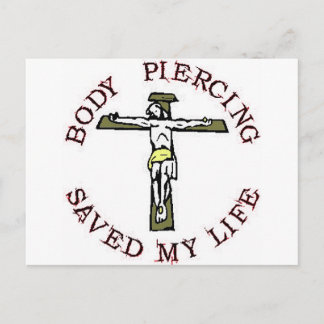 Jesus "Body Piercing" Vykort