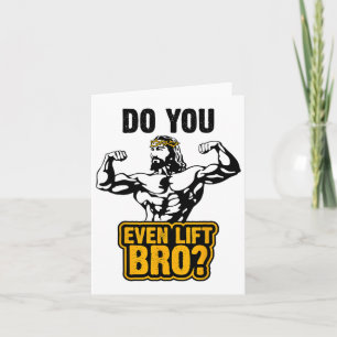 Jesus Bodybuilding T Shirt - Gör du till och med H Kort