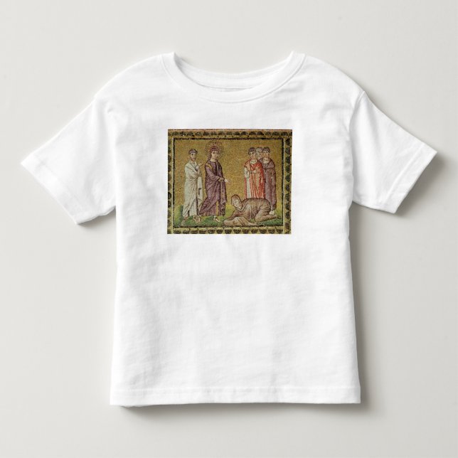 Jesus bollar den kvinna som blöder t shirt (Framsida)