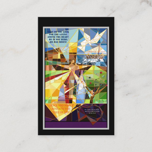 Jesus bönkort visitkort (Framsida)