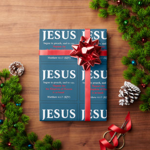 Jesus började predika. Matthew 4:17 Presentpapper