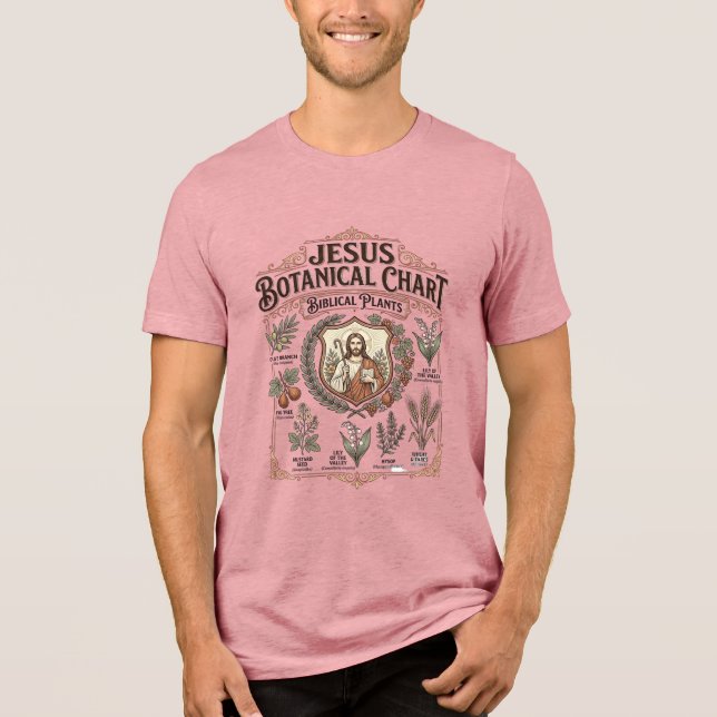 Jesus botanisk diagram Bibliska växter Jesus Botan T Shirt (Framsida)
