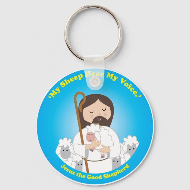 Jesus Bra Shepherd Nyckelring (Framsida)