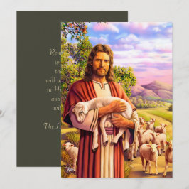 Jesus Bra Shepherd Painting Påsk Cards Julkort