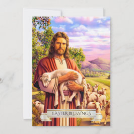 Jesus Bra Shepherd Painting Påsk Cards Julkort