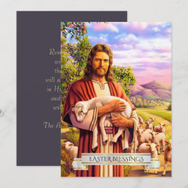 Jesus Bra Shepherd Painting Påsk Cards Julkort