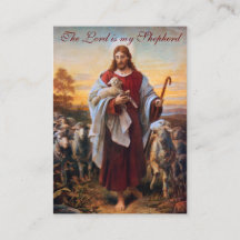 Jesus Bra Shepherd - Prayer Card (Flat)