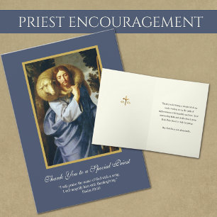Jesus Bra Shepherd Priest Encouragement Kort