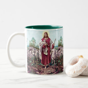 Jesus, Bra Shepherd Två-Tonad Mugg