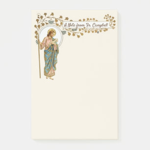 Jesus Bra Shepherd Vintage Religiösa Psalm Post-it Block