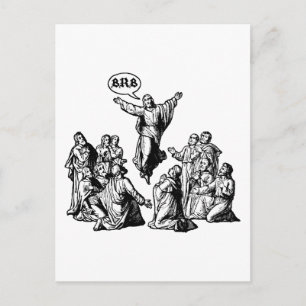 Jesus BRB-lökskjorta Vykort