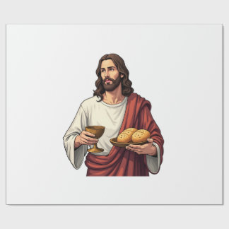 Jesus Bread Wine Vintage Engraving Tee 2 Presentpapper