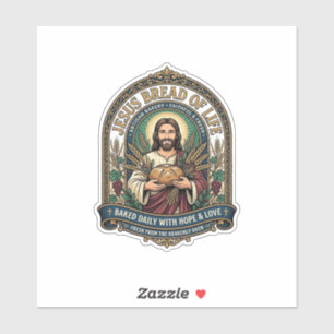 Jesus Bröd Av Liv Jesus Bröd Liv Bageri Kristus Klistermärken