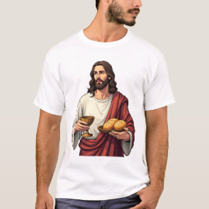 Jesus Bröd Vin Vintage Gravyr Tee 2