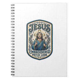 Jesus Broderad Lapp Se Jesus Broderad Lapp Anteckningsbok