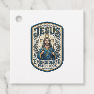 Jesus Broderad Lapp Se Jesus Broderad Lapp Gåvor Etiketter