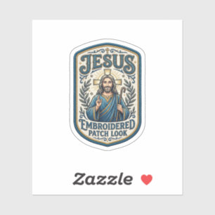Jesus Broderad Lapp Se Jesus Broderad Lapp Klistermärken