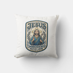 Jesus Broderad Lapp Se Jesus Broderad Lapp Kudde