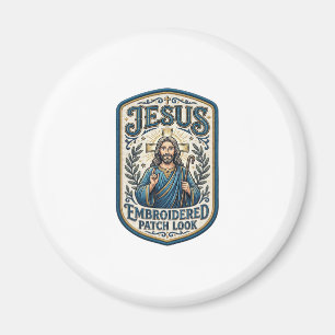 Jesus Broderad Lapp Se Jesus Broderad Lapp Magnet