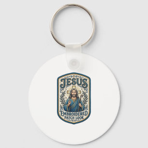 Jesus Broderad Lapp Se Jesus Broderad Lapp Nyckelring