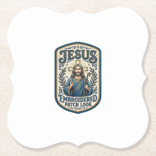 Jesus Broderad Lapp Se Jesus Broderad Lapp Underlägg Papper
