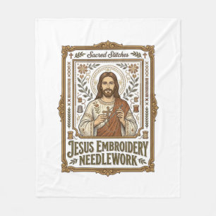 Jesus Broderi Syarbete Jesus Broderi Nålar Fleecefilt