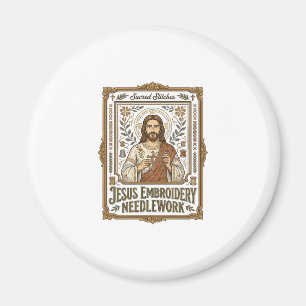 Jesus Broderi Syarbete Jesus Broderi Nålar Magnet