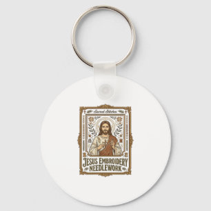 Jesus Broderi Syarbete Jesus Broderi Nålar Nyckelring