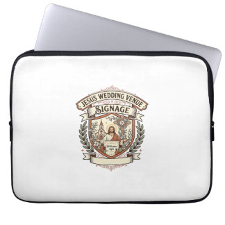 Jesus bröllopsplats skyltning Jesus bröllopsplats  Laptop Fodral