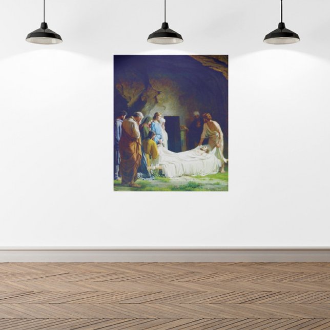 Jesus Burial av Carl Heinrich Bloch 1873 Poster (Skapare uppladdad)