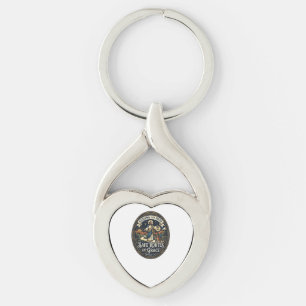 Jesus Bussförare Transit Arbetare Tröja Tro Basera Twisted Heart Silverfärgad Nyckelring