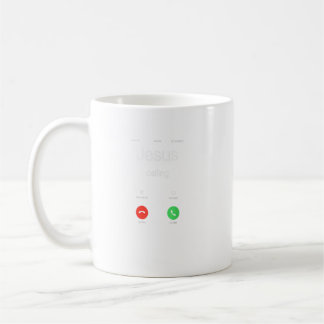 Jesus Calling Funny Jesus Mobil Christian Kaffemugg