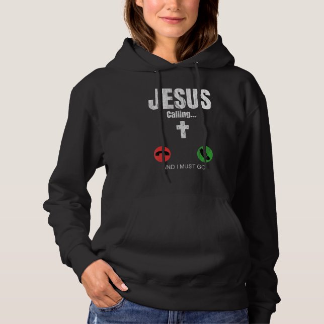 Jesus Calling - Jesus Mobil Christian T Shirt (Framsida)