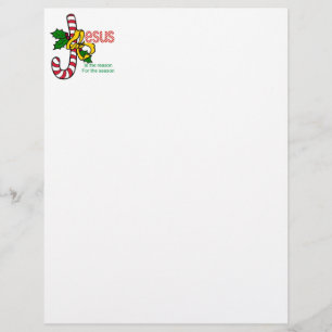 Jesus Candy cane Stationery