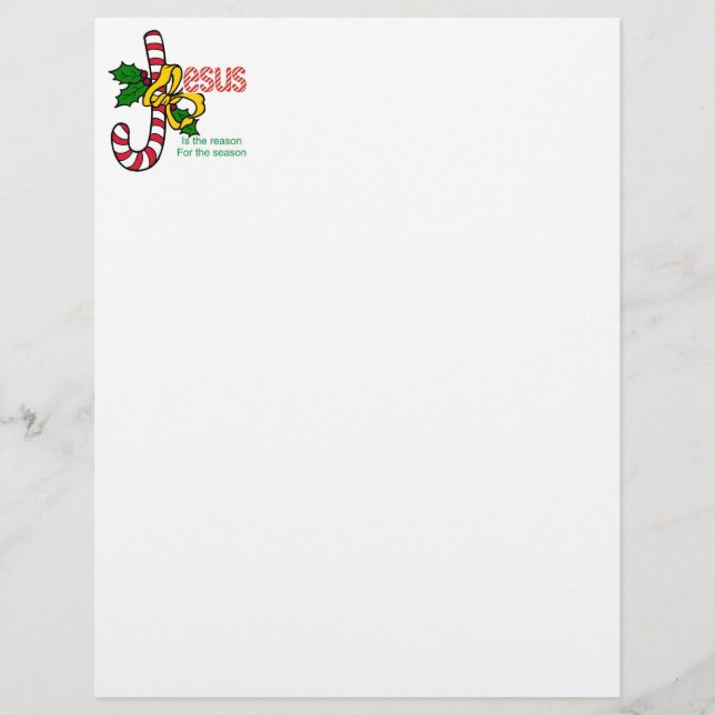 Jesus Candy cane Stationery (Framsida)